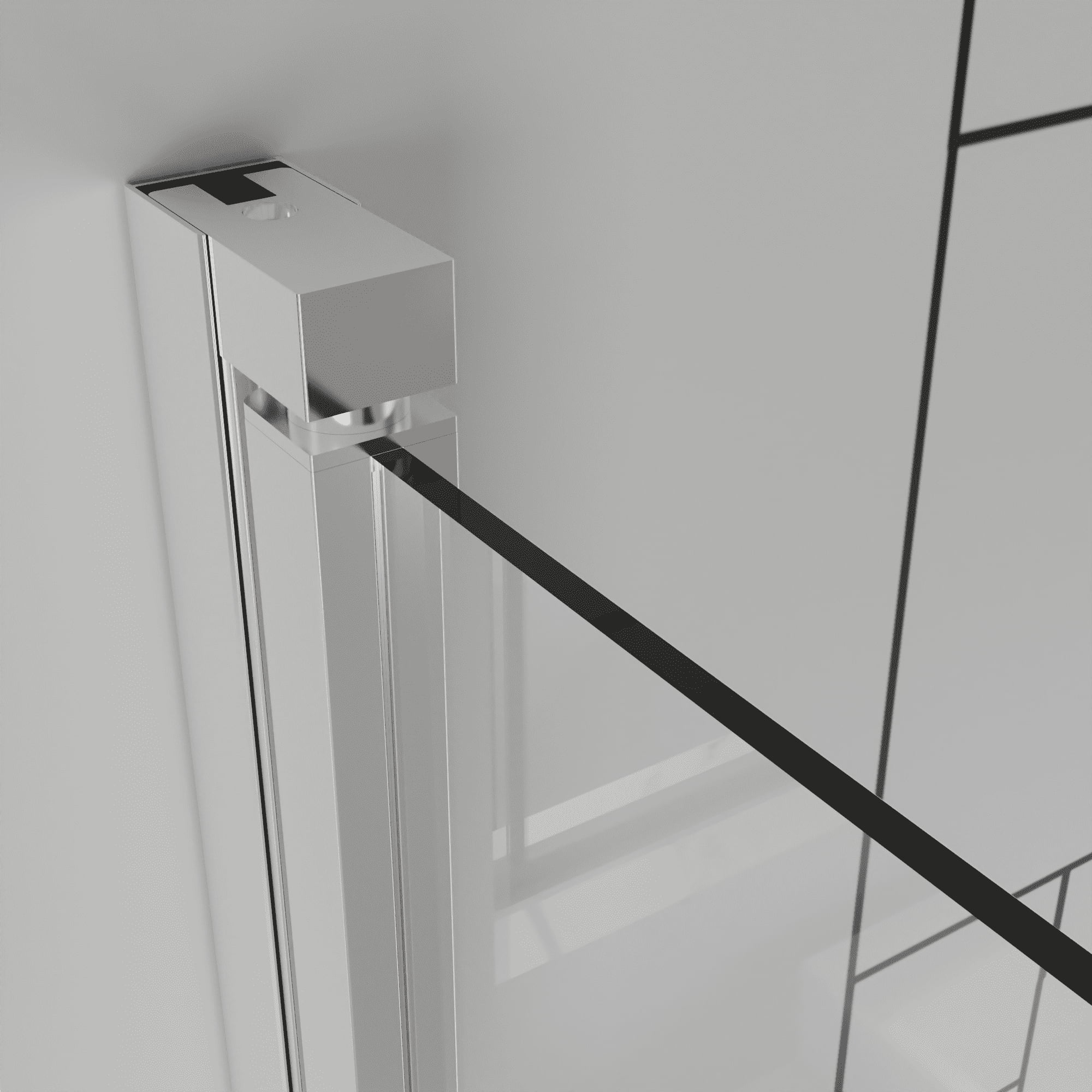 Pivot Shower Doors, 32" W x 72" H Frameless Bi-fold Swing Shower Door,1/4" (6mm) Clear Tempered Glass, Chrome, Reversible Installation