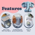 thumbnail image 4 of Parque infantil TODALE Baby 127 x 127 cm, gris, seguro y resistente con bolsa, 4 of 9