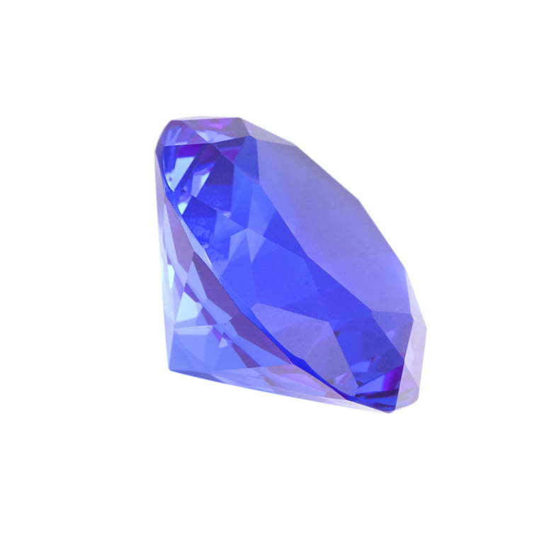Bright Blue Acrylic Medium Diamonds Decorative Gems