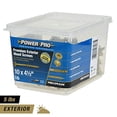 thumbnail image 2 of Power Pro 48616 Vis à Bois, #10 x 4-1/2 Pouces, Vis de Terrasse d'Extérieur Haut de Gamme, Résistantes à la Rouille, Bronze Enduit d'Époxy, Bac de 5 Lb, 237 Pcs, 2 of 15