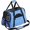 Blue, variant on LUXUR Dog Carrier Airline Approved Cat Carriers Soft Sided Safety Pet Bags Portable Ventilated Collapsible Gray S-44cmx25cmx28cm/17.32x9.84x11.02"