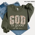thumbnail image 2 of God Is Good Sweatshirt, Christian Quote Sweater, Bible Verse Crewneck Top, Religious Faith Sweatshirt Gift, 2 of 5