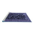 thumbnail image 2 of Ahgly Company Machine Washable Indoor Square Persian Blue Traditional Area Rugs, 6' Square, 2 of 4