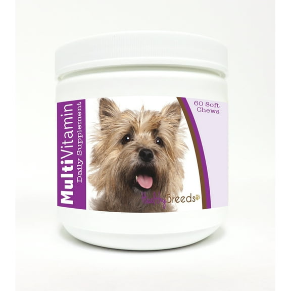Healthy Breeds Dog Multi-Vitamin Soft Chew for Cairn Terrier, Daily Vitamin and Mineral Supplement, 60 Count