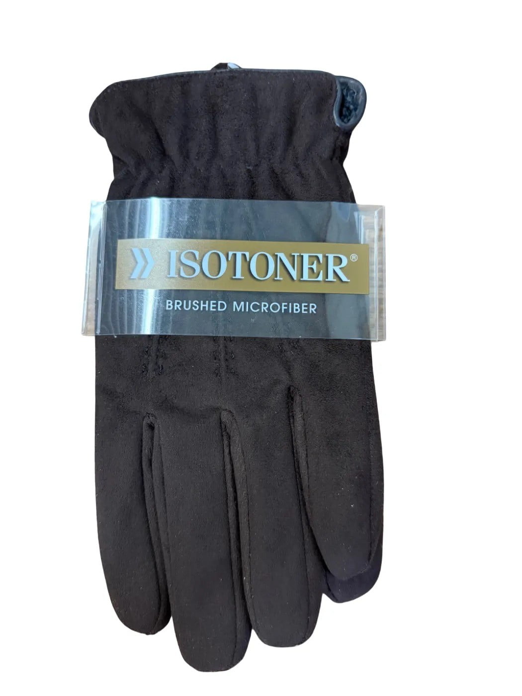 Isotoner Men's Heritage Woven Fleece Stretch Glove with Appliques