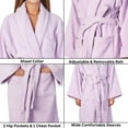 thumbnail image 4 of AlpineSwiss Blair Women Cotton Terry Cloth Bathrobe Shawl Collar Velour Spa Robe, 4 of 8