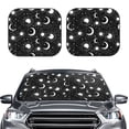 thumbnail image 2 of Balery Crescent and Stars Parasol para parabrisas de coche de 2 piezas | Parasol plegable para parabrisas delantero de coche para la mayoría de sedanes-Large, 2 of 6