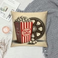 thumbnail image 2 of Throw Pillow Covers Movie Theater Theme Cushion Cases Home Decorative Pillow Covers for Home Office Sofa Couch Bed Living Room, 2 of 5