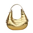 thumbnail image 4 of Bolso informal para mujer, diseño moderno de verano, color sólido, estampado de piedras, bolso de hombro, bolso de mano tipo bola de masa portátil, 4 of 6
