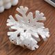 thumbnail image 1 of wonima44 Snowflake Shape Hair Claws Non Slip Shinng White Hair Clips for Women Girls Medium Thick Hair Accessories, 3.3", 1 of 1