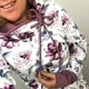 thumbnail image 5 of Mujeres Sexy Crop Floral Stripe Printed Splicing Workout Outwears Manga larga con cuello en V Sudaderas con capucha Sweatershirt Casual Otoño Blusa Tops Fridja fksj3918, 5 of 5