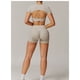thumbnail image 2 of Conjuntos de entrenamiento for mujer, 2 piezas, sujetador deportivo, camiseta sin mangas, polainas de cintura alta, gimnasio, Yoga, ropa activa, Top de entrenamiento for mujer, 2 of 6