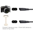 thumbnail image 4 of IEC320 C8 to 2X C7 Y Split AC Power Cord, IEC Figure 8 Male to 2 Female 1 in 2 Out G11740, 4 of 6