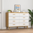 thumbnail image 3 of YYAo Modern White 8-Drawer Dresser for Bedroom - Ample Storage Wide Chest of Drawers, Sturdy & Safe, 3 of 14