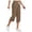 *Brown, variant on Women's Cotton-Linen Capri Pants,Wide Leg Cropped Trousers For Women,Ladies Soft Sweatpants with Pockets,Red,S-3XL