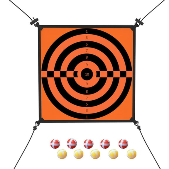 Jumpfly Trampoline Kids Dart Board Game Set, Recreational Trampolines Circular Target Board Games Accessory with 10 Stick Balls - Indoor Outdoor Backyard Trampoline Toys Games for Kids Ages 4-8