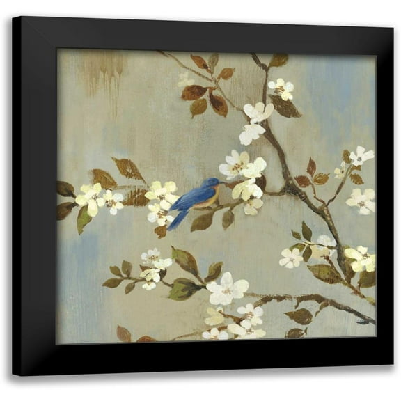 Jensen, Asia 12x12 Black Modern Framed Museum Art Print Titled - Apple Bloom III