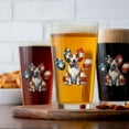 thumbnail image 4 of Patriotic Bull Terrier 4th of July Independence Paws 16oz Pint Beer Glass Mug Bully Dog Lovers Gifts Idea Beer Glasses Cup - 02010, 4 of 5