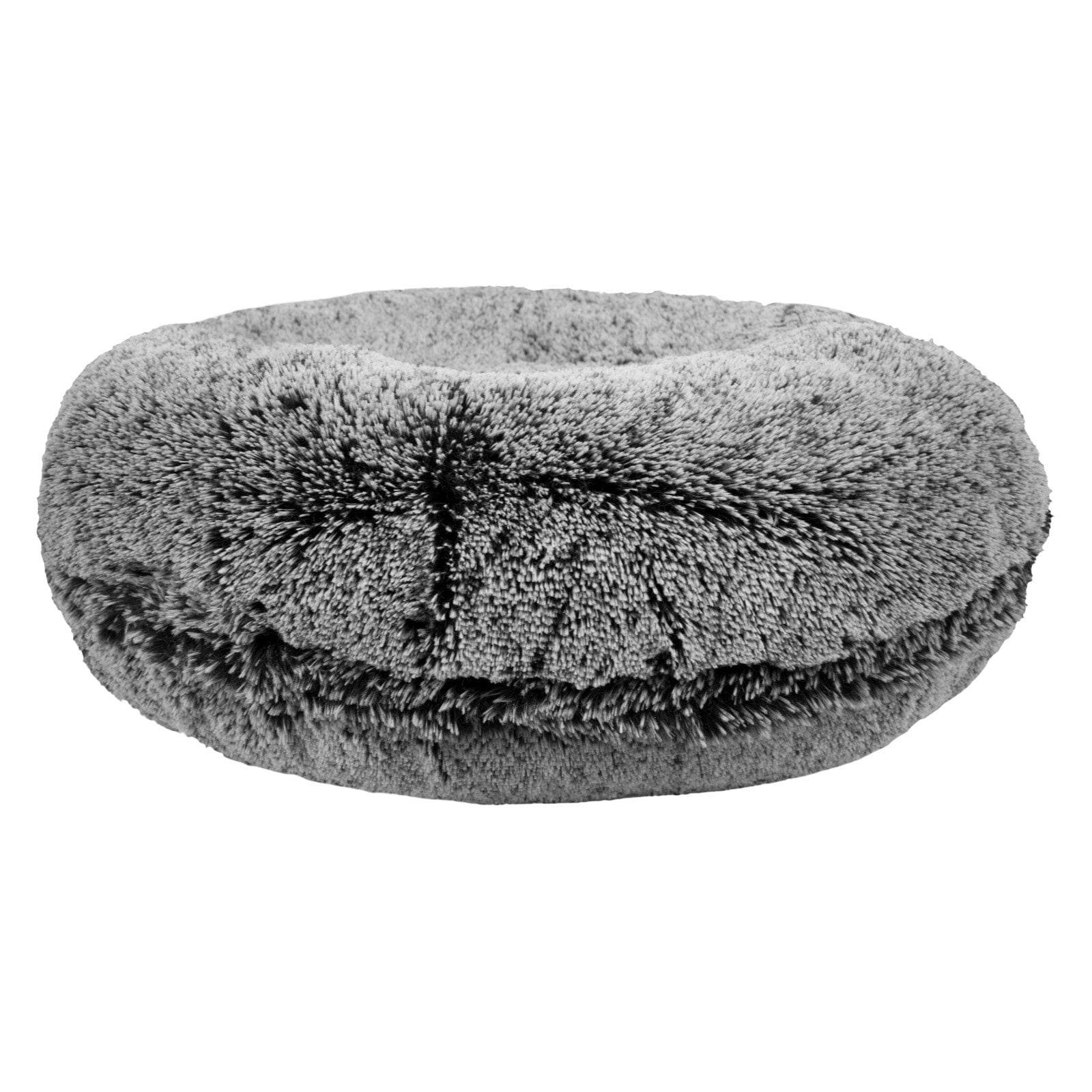 Bessie and Barnie Signature Midnight Frost Luxury Shag Extra Plush Faux Fur Bagel Pet/ Dog Bed