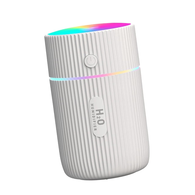 Humidificador de aire Bearachild 220ML con luz nocturna difusor recargable USB bajo ruido Blanco