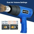 thumbnail image 6 of Bcamelys RFQ0906 2000 Watts Heat Gun, with Two-Speed Adjustable Temperature, Blue, 6 of 7