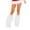 White, variant on Women Faux Fur Leg Warmers Furry Fuzzy Winter Boot Cuffs Cover