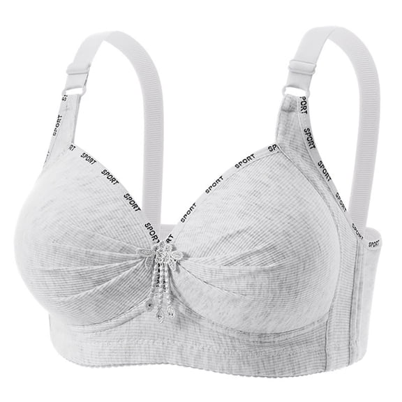 Fatuov Womens Wireless Bra Thin Breathable Bra Push Up Full Coverage All-Day Wear Bra 38B