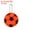 Orange-red, variant on Uxcell Reflective Keychain Tags, Reflective Football Pendant Waterproof Safety Reflector for Backpack Handbag Orange-red