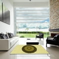 thumbnail image 7 of Ahgly Company Machine Washable Indoor Rectangle Transitional Mustard Yellow Area Rugs, 4' x 6', 7 of 7