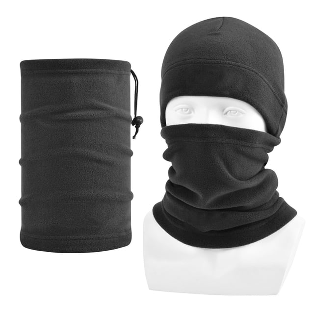 Mistaha Ensemble d'Hiver pour Cyclisme, Coupe-Vent, Bonnet en Molleton et Cache-Cou pour Protection par Temps Froid