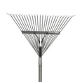 thumbnail image 2 of Pro Leaf Rake with Extruded Aluminum Handle, Double-Bolted Extended Shank, Ergonomic Teardrop Shaped Shaft, and Welded Connections for Ultimate Strength and Durability, 2 of 3