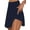 Dark Blue 1, variant on Tennis Skirts for Women Golf Athletic Activewear Summer Solid Color Skorts with Inner Workout Shorts
