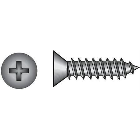 

Hillman Fasteners 823466 No. 8 x 1 in. Flat Head Stainless Steel Sheet Metal Screw- 100 Pack
