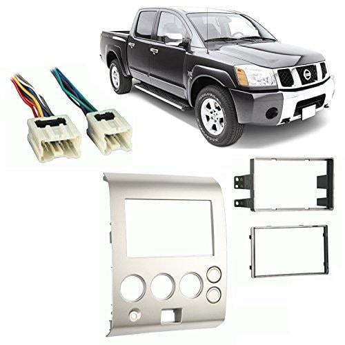 for Double Din Radio Receivers in Dash Mounting Kit 2005 Nissan Armada Without DZ Climate Controls CACHÉ KIT885 Bundle with Car Stereo Installation Kit for 2004 3 Item Harness 