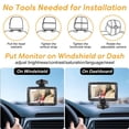 thumbnail image 3 of DXIMRX Baby Car Back Seat Camera, 4.3" HD 1080P Monitor Screen Camera Night Vision Infant Mirror, 3 of 10