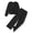 Black, variant on Arshiner Girls 2 Piece Casual Outfits Twist Front Long Sleeve Sweatshirt & Wide Leg Pants with Pockets Sweatsuit Set