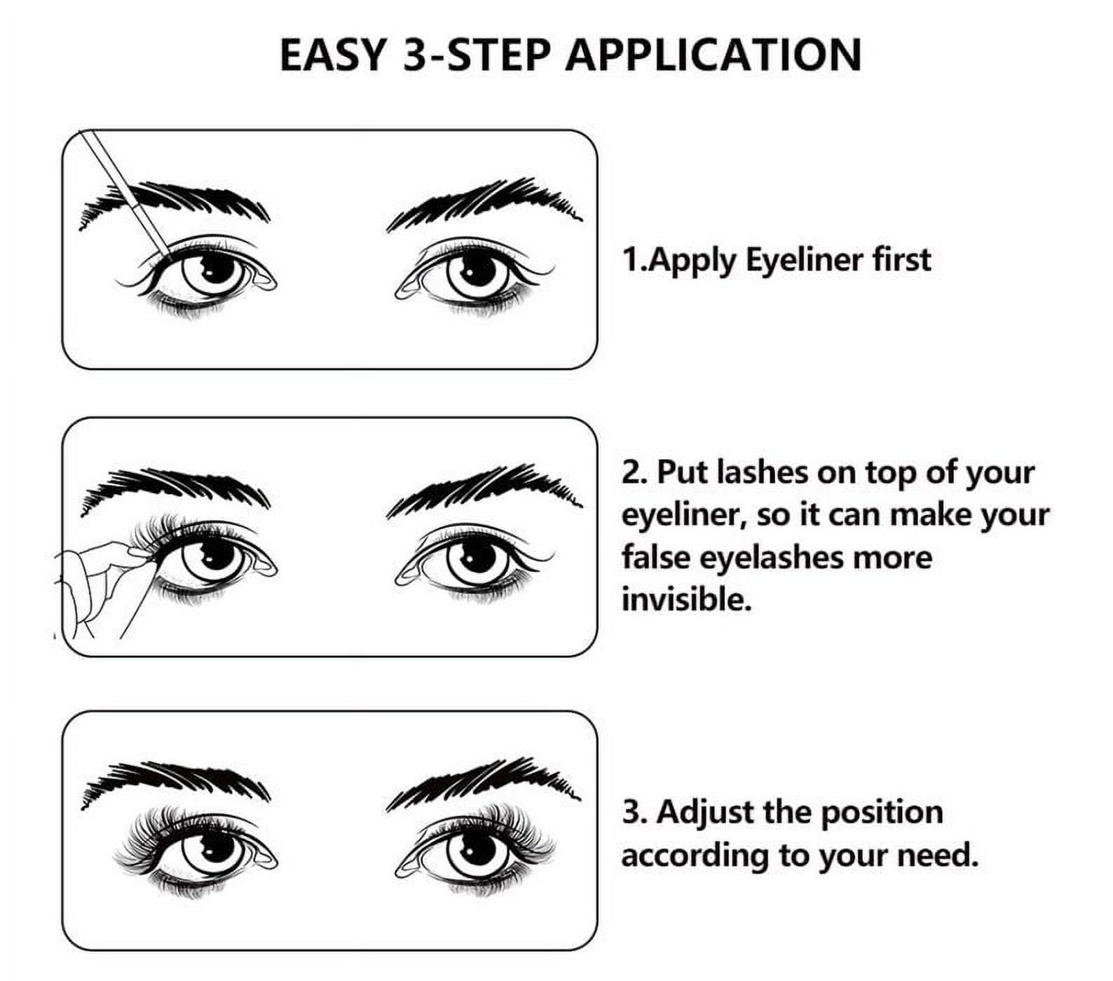 5D Silk Magnetic Eyelashes + magnetic eyeliner. Cruelty-free, reusable up to 15 times -  Ms. Queen of Hearts