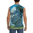 thumbnail image 4 of Uemuo Cracked Earth Head Tree Pattern Men's Sleeveless T-Shirt,Muscle Athletic Tank Top, Moisture-wicking Quick-dry Breathable Classic Tee Top for Gym Run Outdoor Sports-Medium, 4 of 8