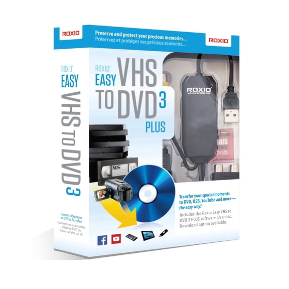 Roxio Easy VHS to DVD 3 with Plus | Convert VHS tapes to DVD or Digital