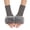 Dark Gray, variant on Women's Winter Fingerless Gloves with Fuzzy Faux Furry Cuff Warm Half Finger Hand Warmers for Daily Wear Party