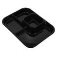 thumbnail image 4 of 1Set Portion Control Plate Microwave Safe Black PP Divided Design For Office Use, 4 of 8