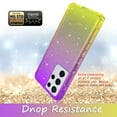 thumbnail image 4 of Samsung Galaxy S21 Plus 5G Case, Rosebono Hybrid Bling Glitter Sparkle Gold Purple Gradient Transparent Fashion Cute Colorful TPU Skin Cover Case for Samsung Galaxy S21 Plus 5G, 4 of 4