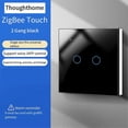 thumbnail image 5 of Tuya Zigbee Smart Switch Touch Light Switch Single Zero Fire Line Universal 2 Switch, 5 of 5