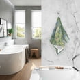 thumbnail image 2 of Yayeee 2 Pack Hand Towels for Bathroom 100% Cotton 16" x 28" Soft Absorbent Kitchen Towel, Art Garden Scene, 2 of 7