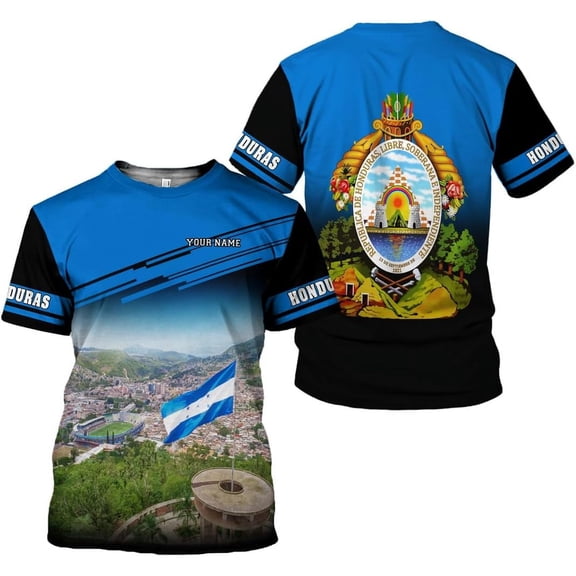 Personalized Honduras Shirt Camisa Honduras Hombres Honduras Shirts for Men Women Honduras Flag Honduran Pride Tshirt (T-shirt, S)