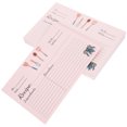 thumbnail image 2 of 50 Uds. De papeles de recetas para el hogar, hojas de recetas prácticas, tarjetas de notas de comida compactas, accesorio de recetas, 2 of 7