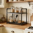 thumbnail image 4 of SIYTUAU Multi Layer Kitchen Storage Rack Trolley Floor Standing Utility Cart With Wheels For Bathroom Microwave Black S Plastic, 4 of 7