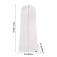 thumbnail image 5 of 72 inch Long Garment Bags ,Double-Layer Thickened Wedding Dress Dirt Cover for Hanging Clothes Wedding Dress Cover Waterproof Clothes Protector for Closet Storage for Gowns, Tuxedos, Coats, 5 of 5