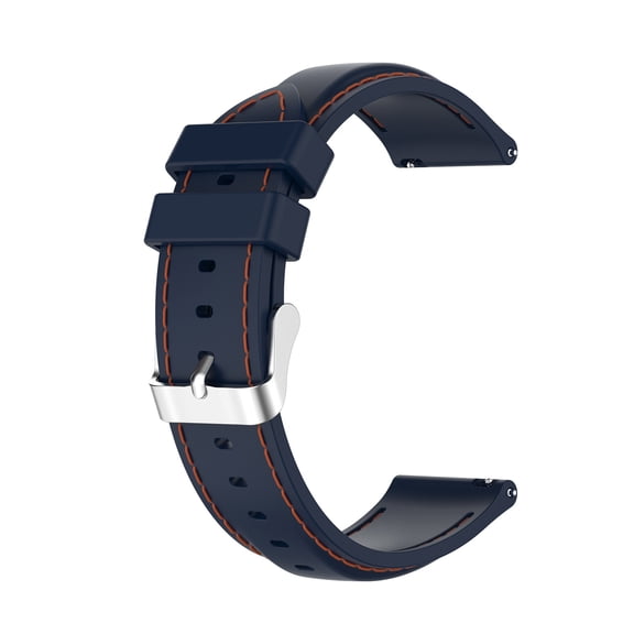 EDHITNR Sport Silicone Watch Strap, Replacement Band for Galaxy Watch 3 41mm / Galaxy Active2, Refined Metal Quick Fit Adapter with Stainless Steel Buckle, Comfortable Wristband for Smartwatch, Blue