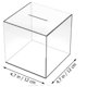 thumbnail image 2 of Caja de ahorro de dinero de acrílico transparente para ahorro de efectivo, banco para adultos que no se puede abrir para dinero real, banco de monedas, tarro de cambio transparente, 12*12CM, 2 of 5